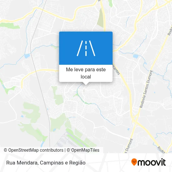 Rua Mendara mapa