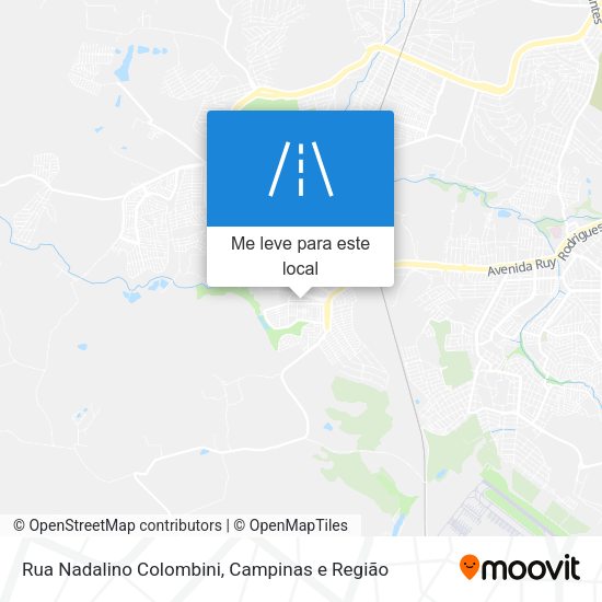 Rua Nadalino Colombini mapa