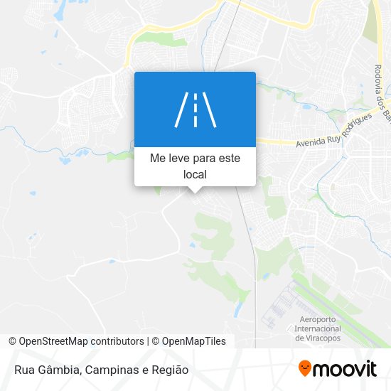 Rua Gâmbia mapa