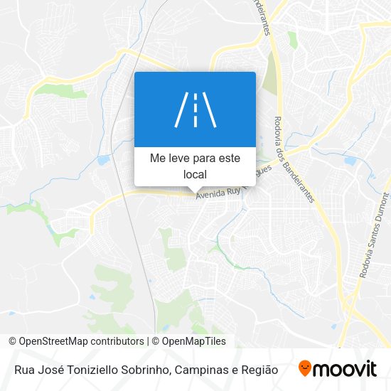 Rua José Toniziello Sobrinho mapa