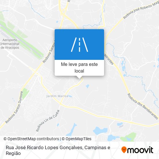 Rua José Ricardo Lopes Gonçalves mapa