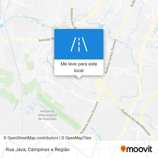 Rua Java mapa