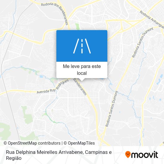Rua Delphina Meirelles Arrivabene mapa