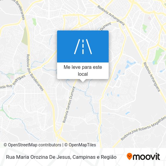 Rua Maria Orozina De Jesus mapa