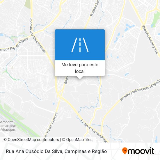 Rua Ana Cusódio Da Silva mapa