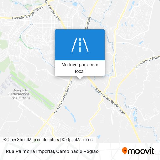Rua Palmeira Imperial mapa
