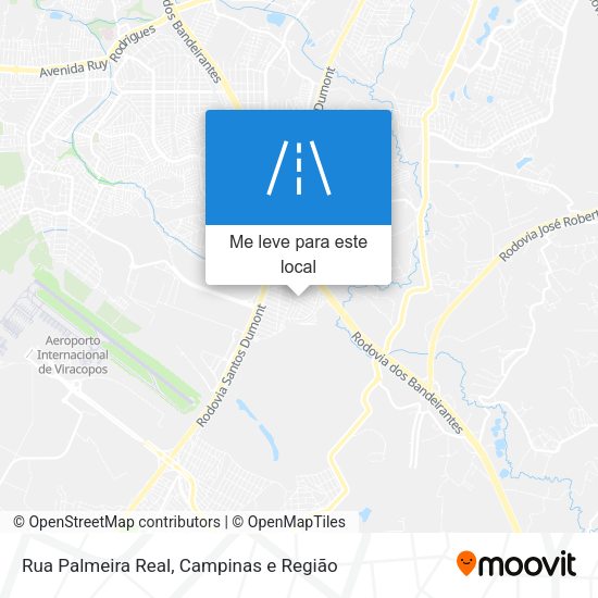 Rua Palmeira Real mapa