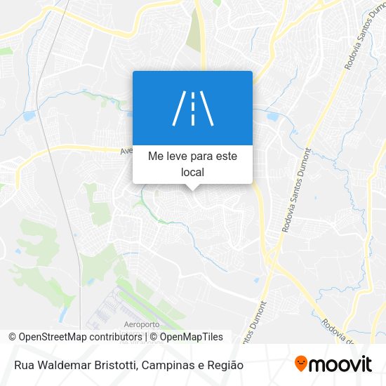 Rua Waldemar Bristotti mapa