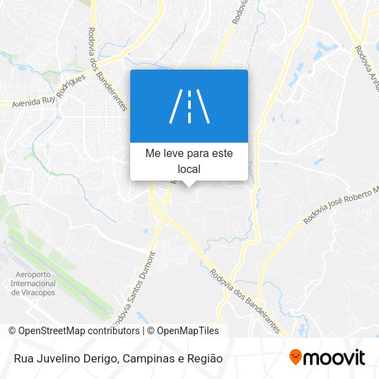Rua Juvelino Derigo mapa