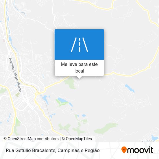Rua Getulio Bracalente mapa