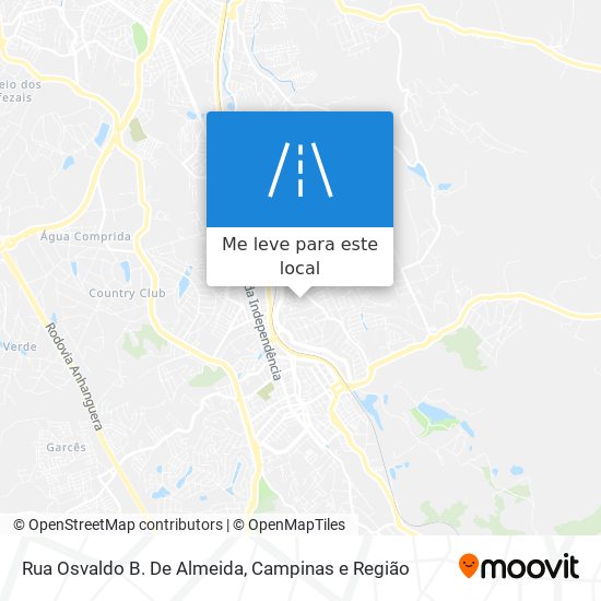 Rua Osvaldo B. De Almeida mapa