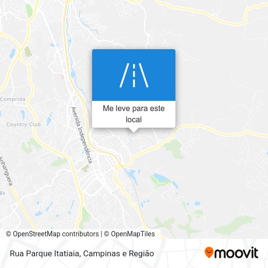 Rua Parque Itatiaia mapa