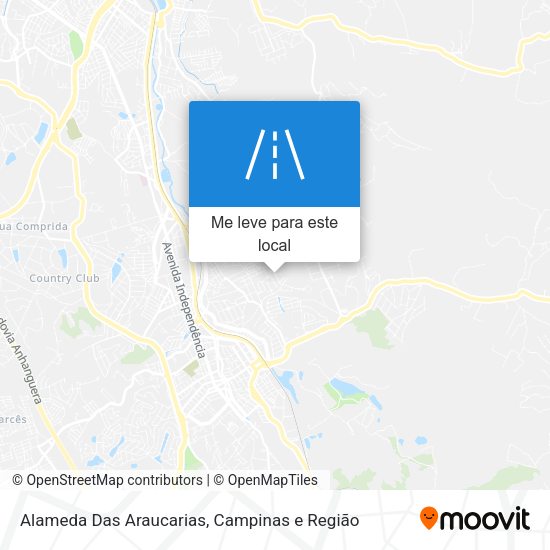 Alameda Das Araucarias mapa