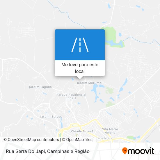 Rua Serra Do Japí mapa