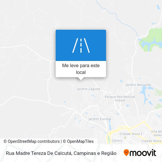 Rua Madre Tereza De Calcutá mapa