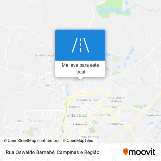 Rua Oswaldo Barnabé mapa