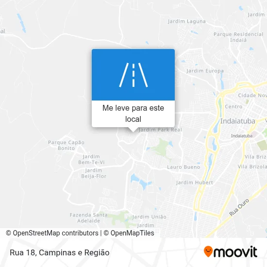 Rua 18 mapa