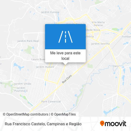 Rua Francisco Castelo mapa