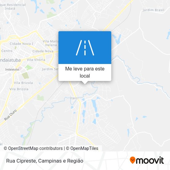 Rua Cipreste mapa