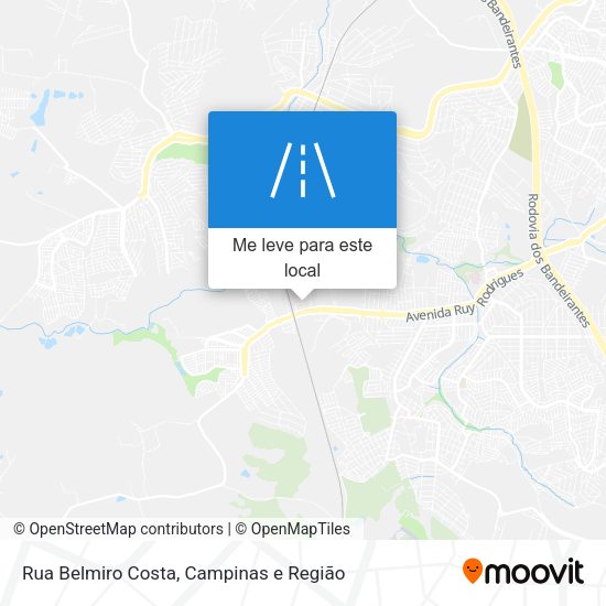 Rua Belmiro Costa mapa