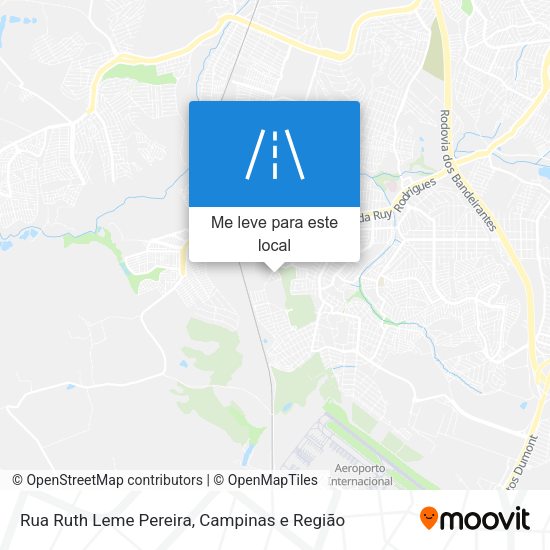 Rua Ruth Leme Pereira mapa