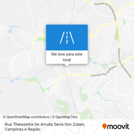 Rua Theresinha De Arruda Serra Von Zuben mapa