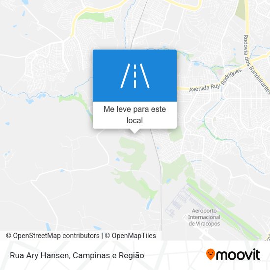 Rua Ary Hansen mapa