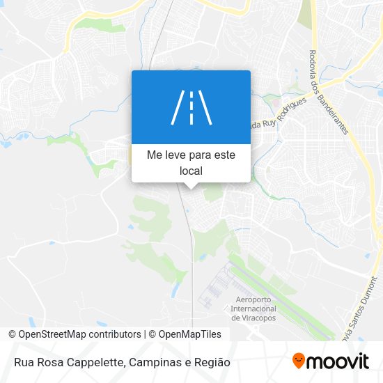 Rua Rosa Cappelette mapa