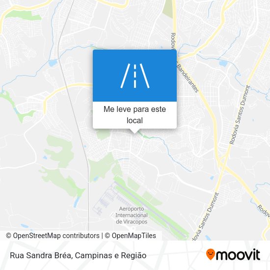 Rua Sandra Bréa mapa