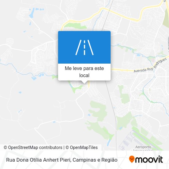 Rua Dona Otília Anhert Pieri mapa