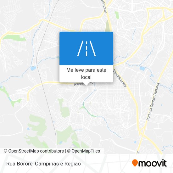 Rua Bororé mapa