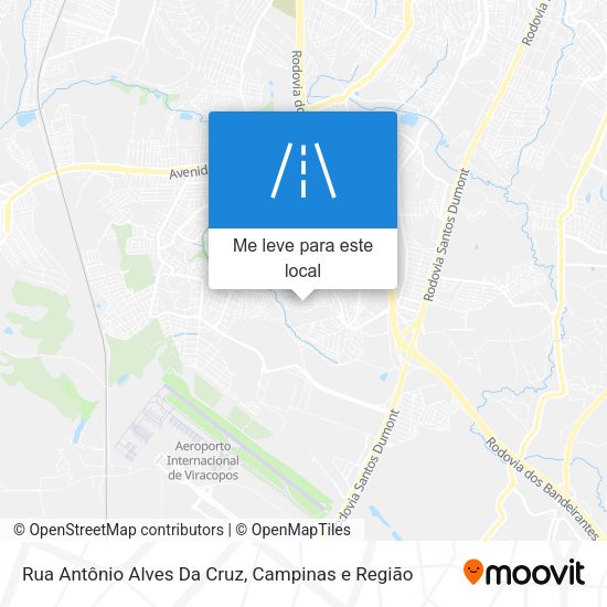 Rua Antônio Alves Da Cruz mapa