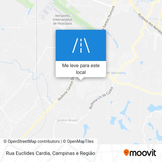 Rua Euclides Cardia mapa