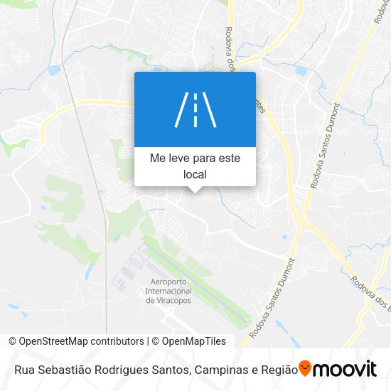 Rua Sebastião Rodrigues Santos mapa