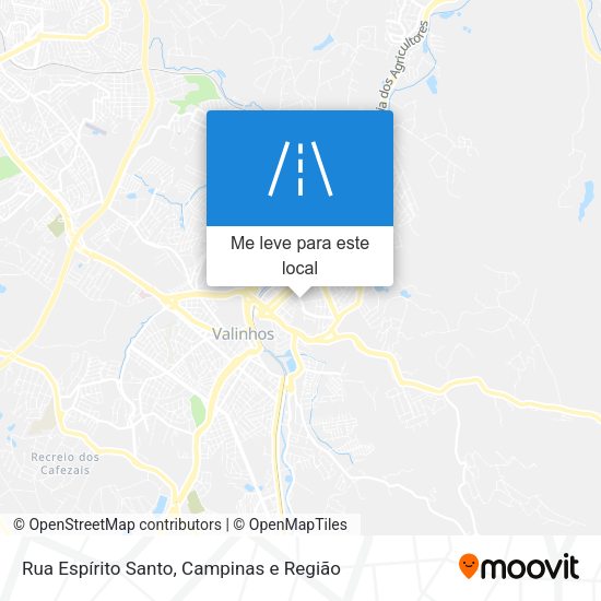 Rua Espírito Santo mapa