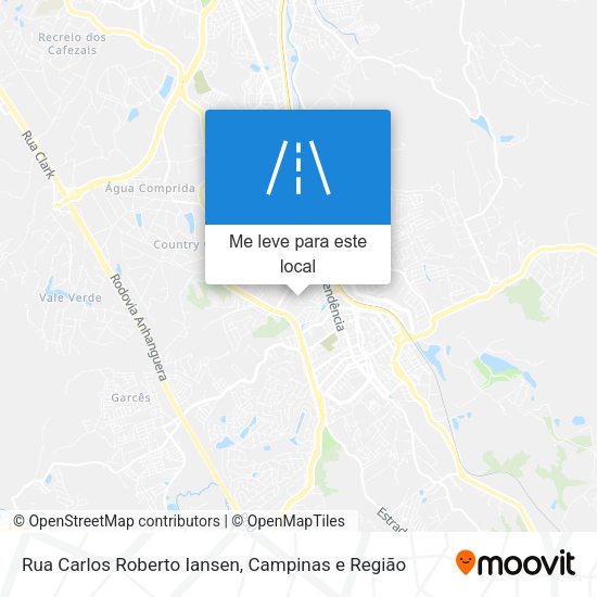 Rua Carlos Roberto Iansen mapa