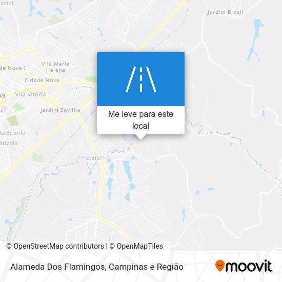 Alameda Dos Flamingos mapa