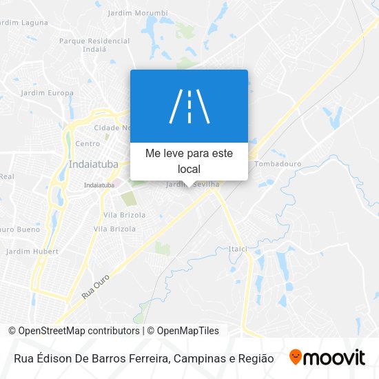 Rua Édison De Barros Ferreira mapa