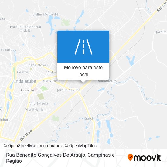 Rua Benedito Gonçalves De Araújo mapa