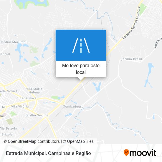 Estrada Municipal mapa
