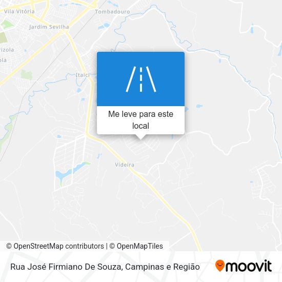 Rua José Firmiano De Souza mapa