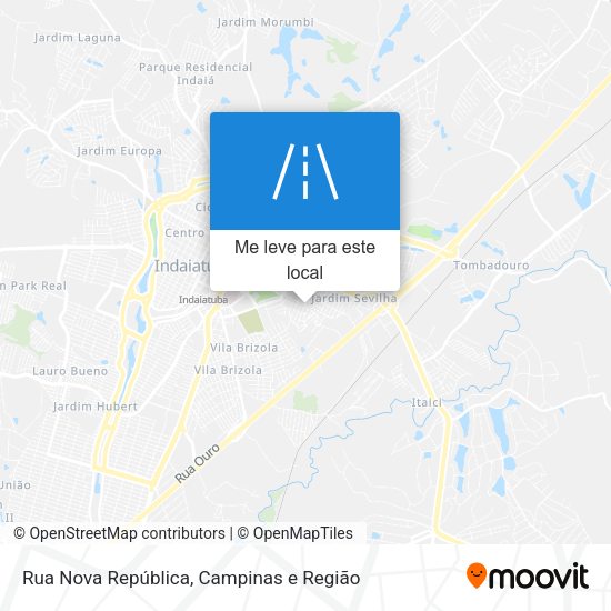 Rua Nova República mapa