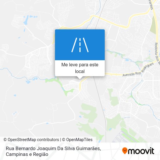 Rua Bernardo Joaquim Da Silva Guimarães mapa