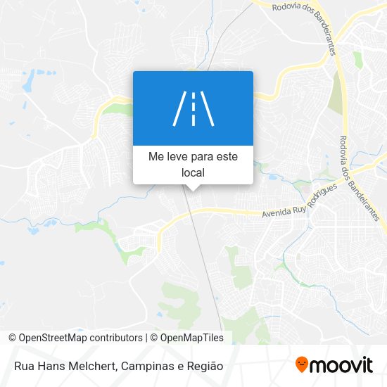 Rua Hans Melchert mapa