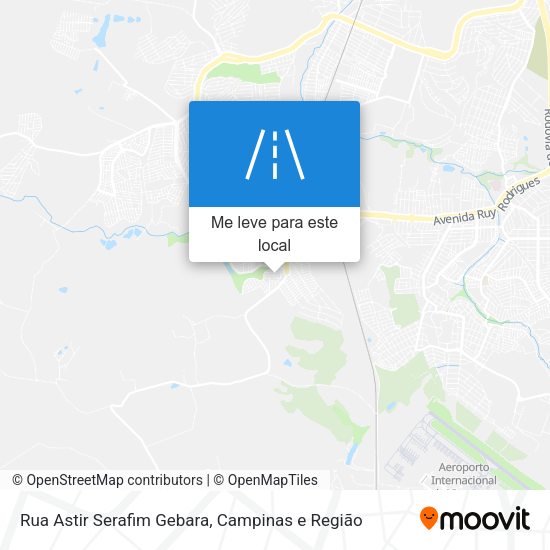 Rua Astir Serafim Gebara mapa
