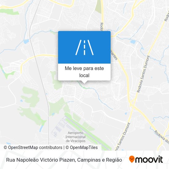 Rua Napoleão Victório Piazen mapa