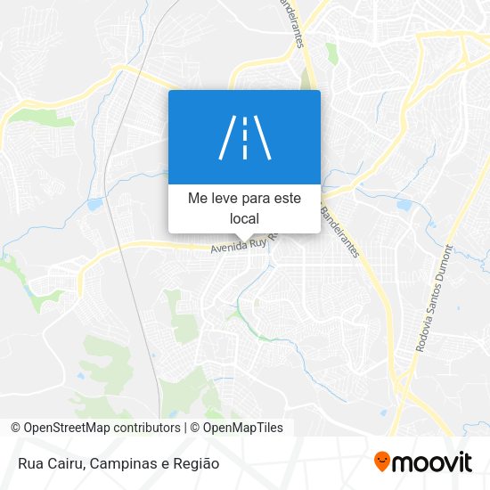 Rua Cairu mapa