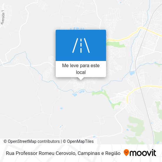 Rua Professor Romeu Cerovolo mapa