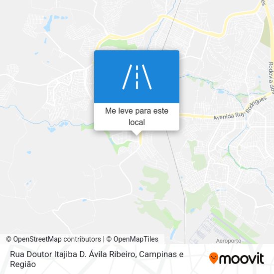 Rua Doutor Itajiba D. Ávila Ribeiro mapa