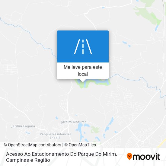 Acesso Ao Estacionamento Do Parque Do Mirim mapa